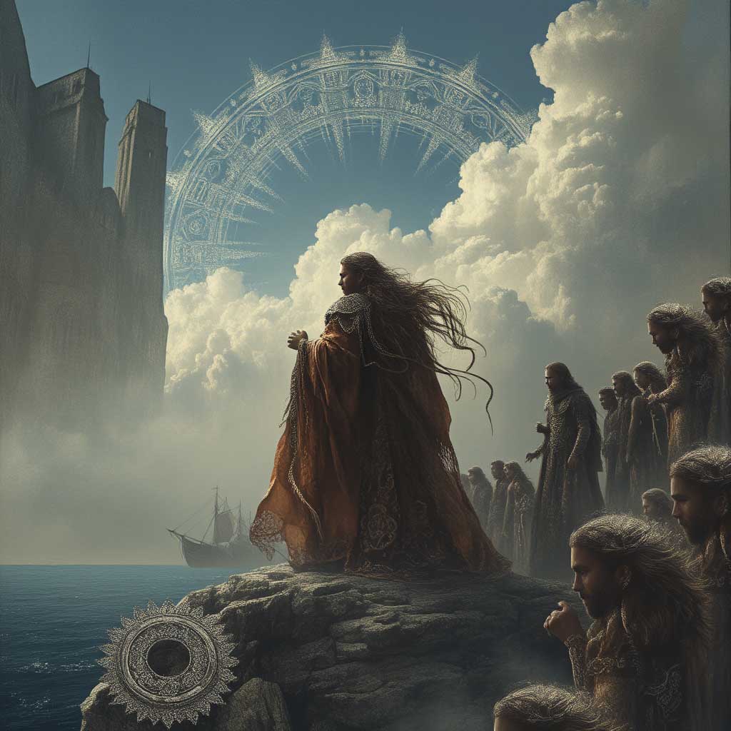 PODRIJETLO HRVATA - ((Legendarna priča)) koja govori o prvim Hrvatima, mitskim precima modernih Hrvata, koji su se naselili u drevnom Jadranskom moru, donoseći sa sobom (tradicionalnu krotičku odjeću i ukrašeni srebrni nakit) koji je od tada postao kultan.