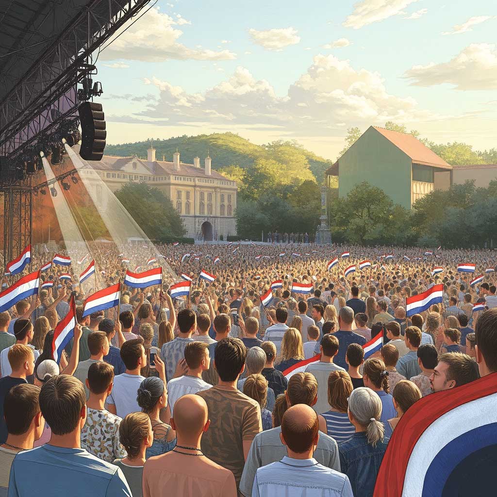 slika ilustrira vapaj za jedinstvom koncert marka perkovića thomsona u zagrebu