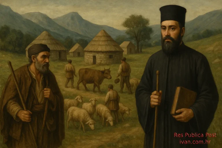 vlasi etnogeneza, Povijesna ilustracija vlaških stočarskih katuna i pravoslavnih zajednica na granici Osmanlijskog Carstva i Hrvatske, 15.–18. stoljeće.