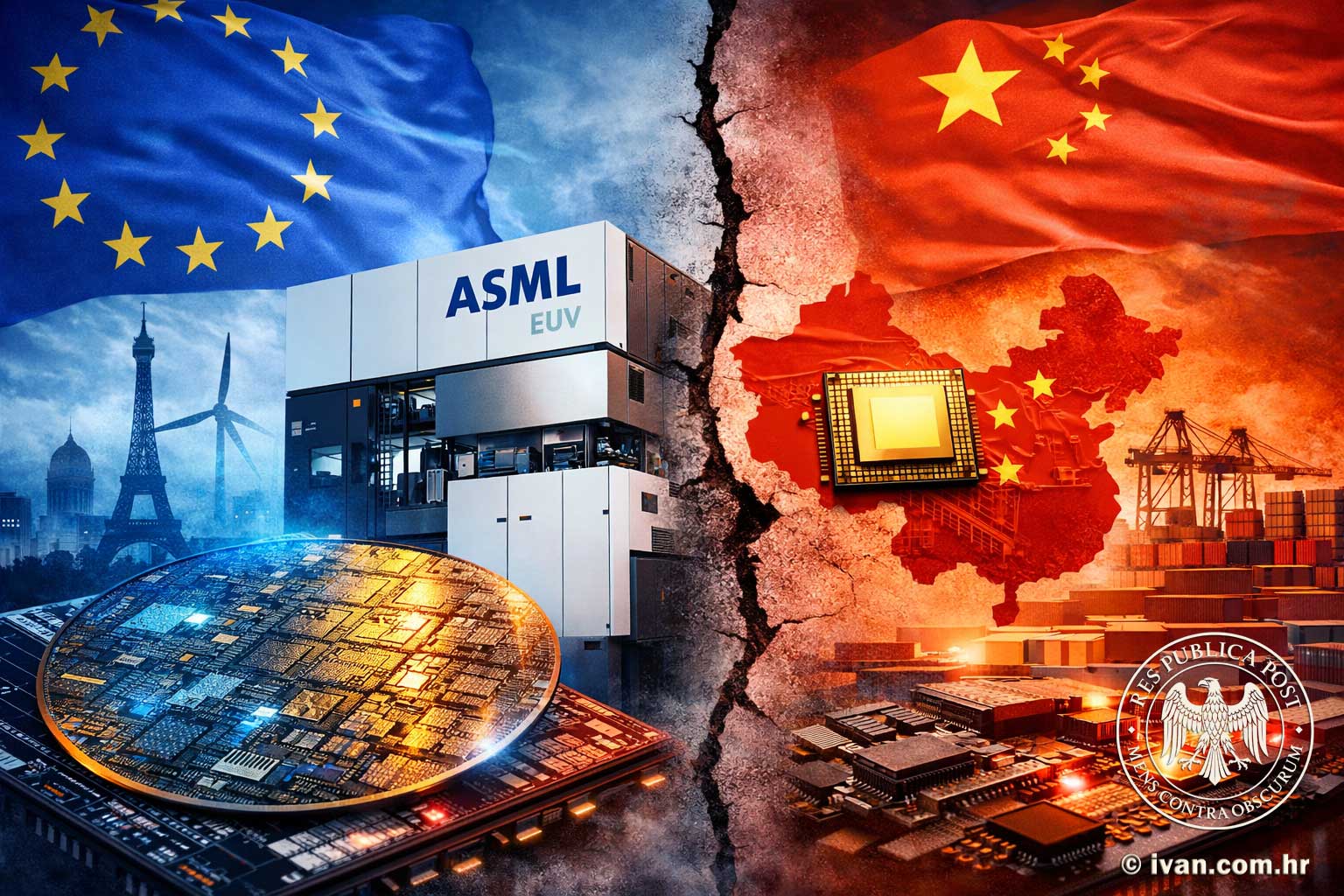 ASML EUV litografski stroj i geopolitika čipova između Europe i Kine