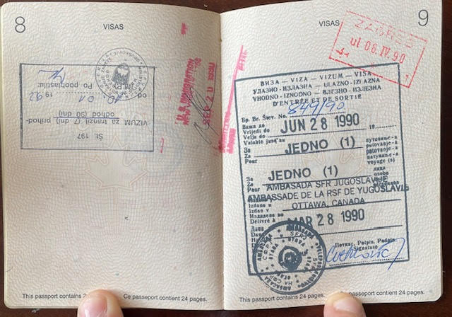 Podaci iz kanadske putovnice Gojka Šuška