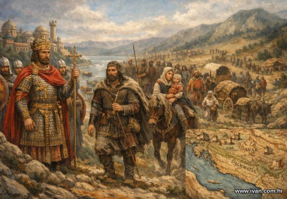 Bizantski car Heraklije i dolazak Hrvata na Balkan u 7. stoljeću prema bizantskim izvorima.