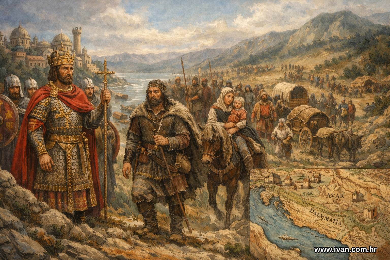 Bizantski car Heraklije i dolazak Hrvata na Balkan u 7. stoljeću prema bizantskim izvorima.