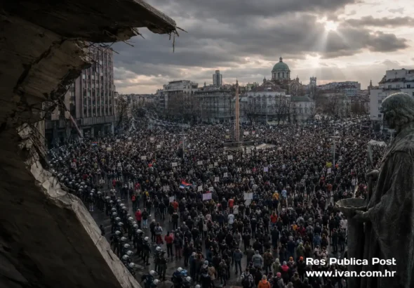 Prosvjedi u Srbiji na Slaviji kao simbol raspada povjerenja u institucije
