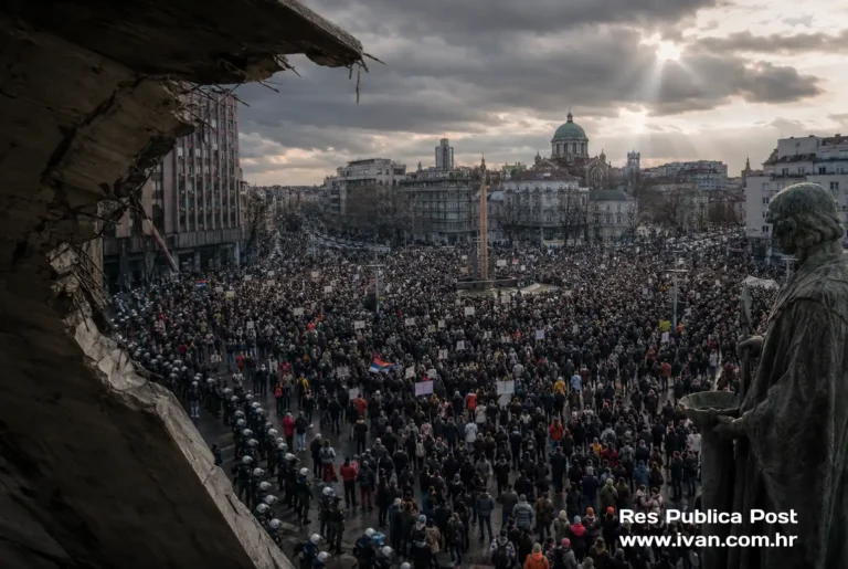 Prosvjedi u Srbiji na Slaviji kao simbol raspada povjerenja u institucije
