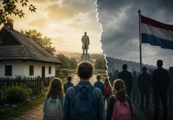 Kumrovec kao ogledalo hrvatskih podjela dok se djeca nalaze između različitih pogleda na povijest i identitet