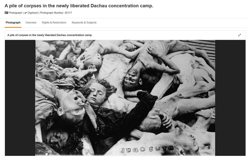 Dachau 1945 HR-HDA-1422 Z-1108 USHMM 85117 pogrešno pripisana Jasenovcu