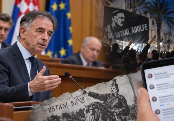 Pupovčev govor o odgovornosti – urednička ilustracija uz analizu saborskog govora i Facebook rasprave.